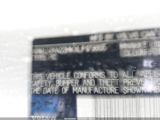 2020 VOLVO S90 LVYA22MKXLP173955 Photo 8