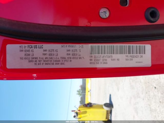 2015 DODGE CHALLENGER 2C3CDZFJ0FH733079 Photo 8