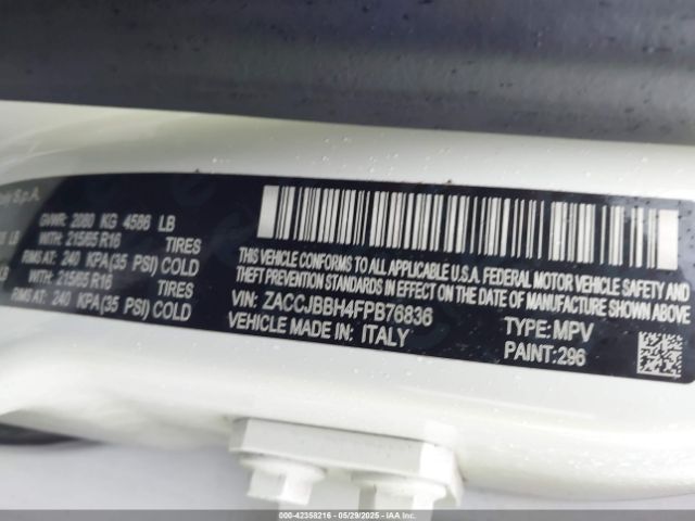 2015 JEEP RENEGADE ZACCJBBH4FPB76836 Photo 8