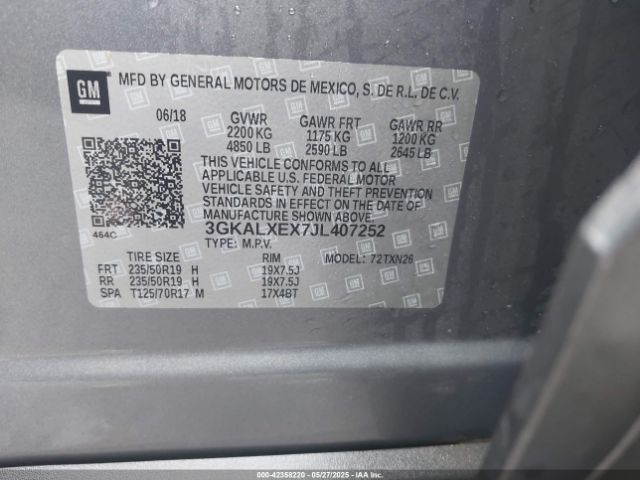 3GKALXEX7JL407252 GMC Terrain Denali