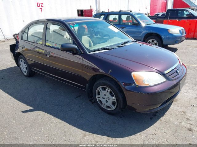 2001 HONDA CIVIC JHMES165X1S007941
