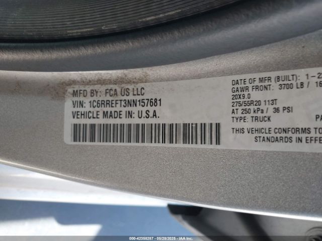 2022 RAM 1500 1C6RREFT3NN157681 Photo 8