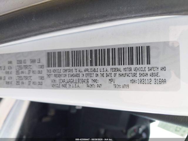2018 JEEP WRANGLER JK 1C4AJWAG0JL816416 Photo 8