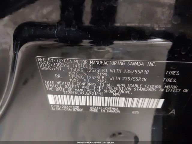2018 TOYOTA RAV4 2T3RFREVXJW721812 Photo 8
