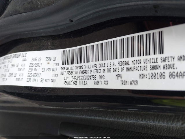 1C4PJMCS3EW124798 Jeep Cherokee Latitude