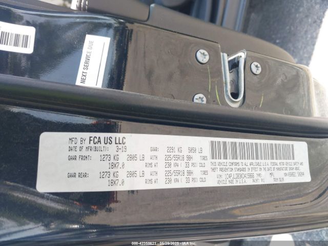 2019 JEEP CHEROKEE 1C4PJLDB3KD415866 Photo 8