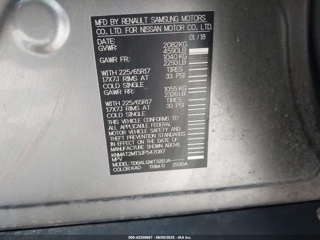 Nissan ROGUE SV 2018 KNMAT2MT3JP547087 Image 19