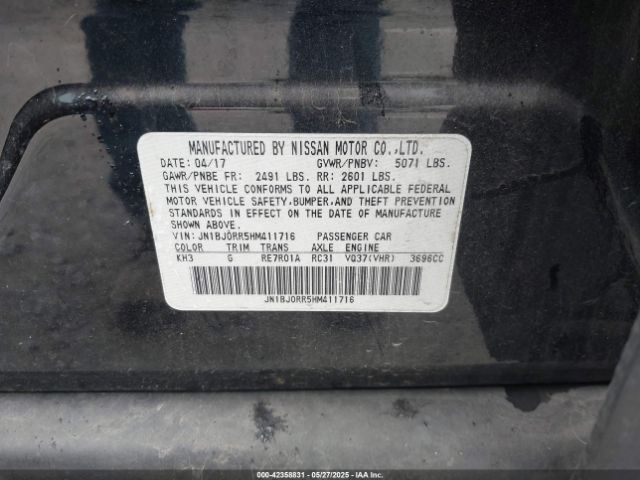 2017 INFINITI QX50 JN1BJ0RR5HM411716 Photo 8