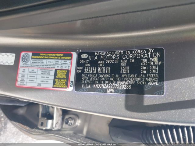 KNDJN2A22J7520288 KIA Soul