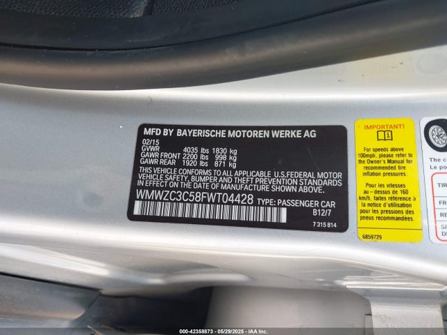 2015 MINI COUNTRYMAN WMWZC3C58FWT04428 Photo 8