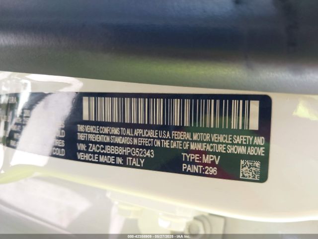 2017 JEEP RENEGADE ZACCJBBB8HPG52343 Photo 8