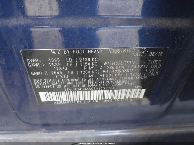 4S4BSAAC8H3238704 Subaru Outback 2.5i