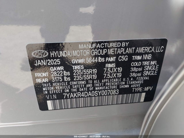 7YAKR4DA0SY007083 Hyundai Ioniq 5 Limited