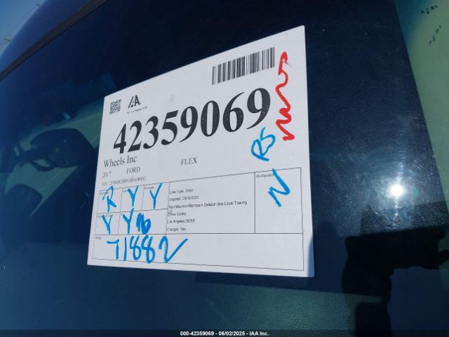 2FMGK5B85HBA08402 Ford FLEX SE