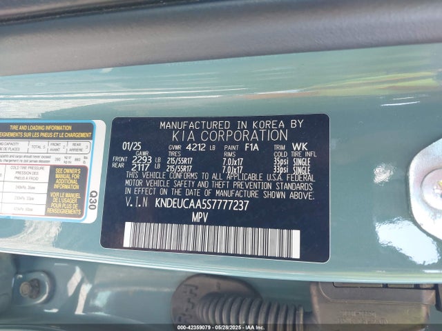 KIA nu mpi 2025 KNDEUCAA5S7777237 Image 9