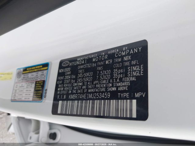 2021 HYUNDAI PALISADE KM8R74HE1MU253459 Photo 8