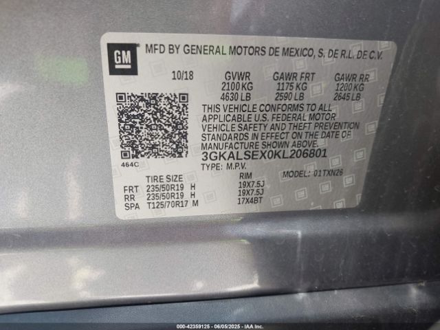 2019 GMC TERRAIN 3GKALSEX0KL206801 Photo 8