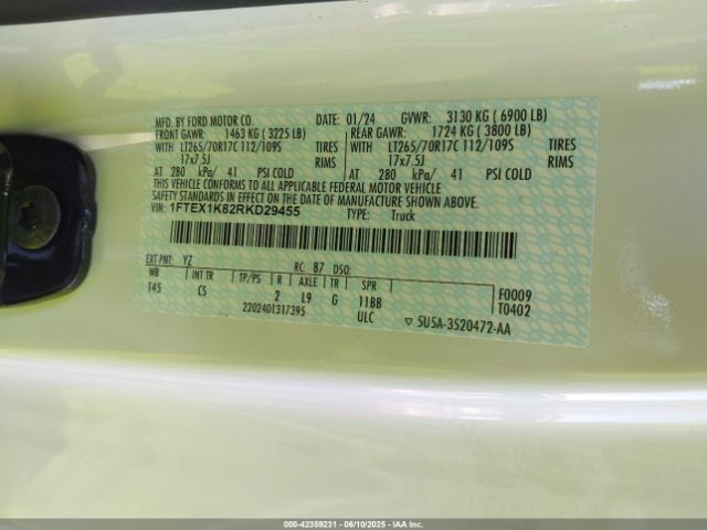 1FTEX1K82RKD29455 Ford gtdi