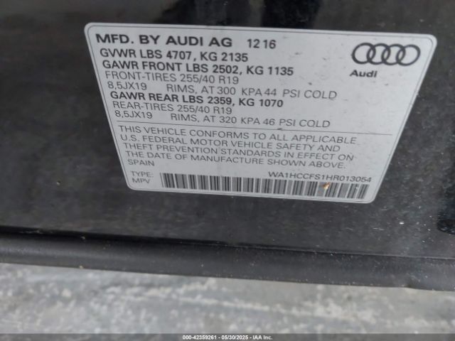 2017 AUDI Q3 WA1HCCFS1HR013054 Photo 8