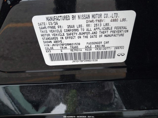 JN1EV7BP0RM601539 Infiniti 2024