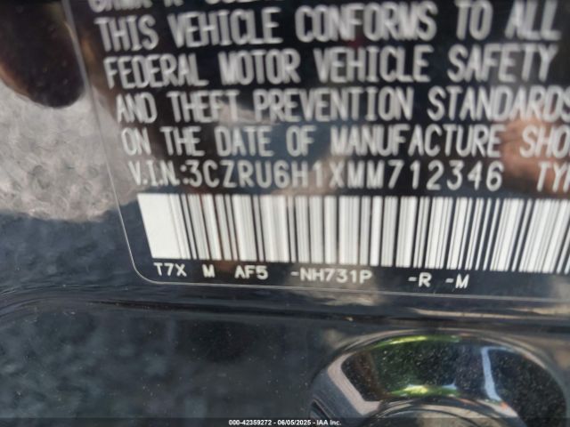 2021 HONDA HR-V 3CZRU6H1XMM712346 Photo 8