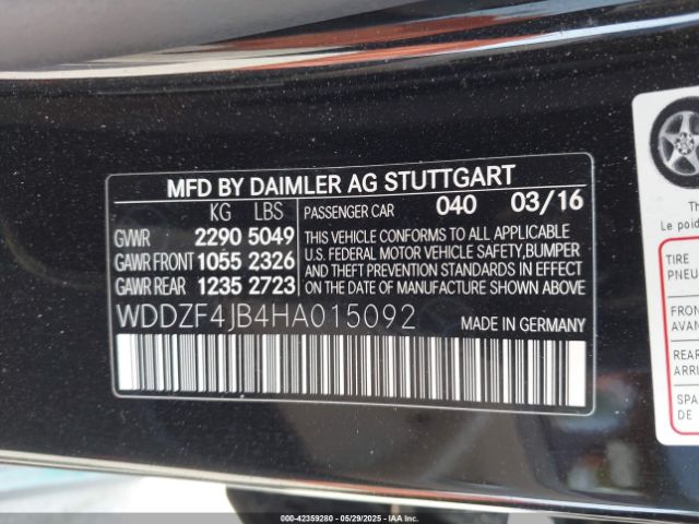 2017 MERCEDES-BENZ E 300 WDDZF4JB4HA015092 Photo 8