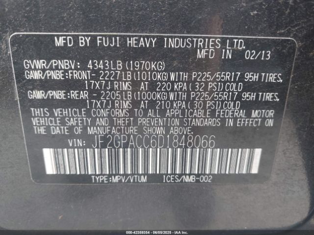 2013 SUBARU XV CROSSTREK JF2GPACC6D1848066 Photo 8