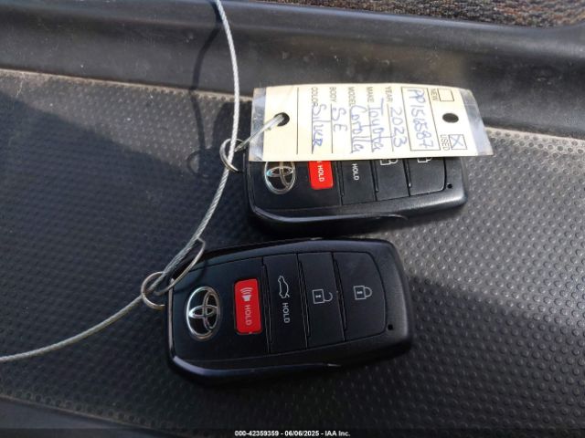 5YFS4MCE8PP156587 Toyota COROLLA SE