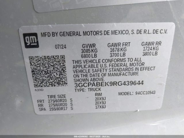 3GCPABEK9RG439644 Chevrolet l3b