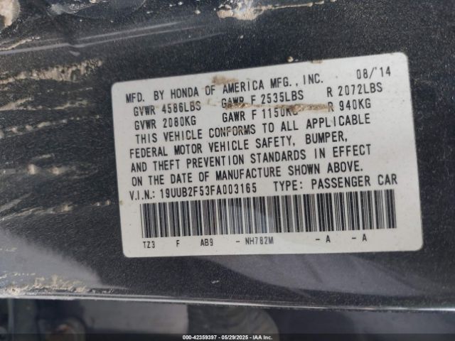 2015 ACURA TLX 19UUB2F53FA003165 Photo 8