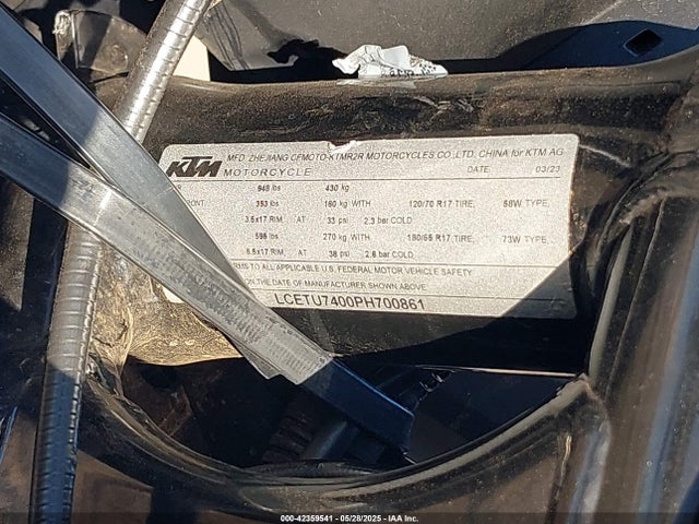 KTM 790 Duke 2023 LCETU7400PH700861 Image 10