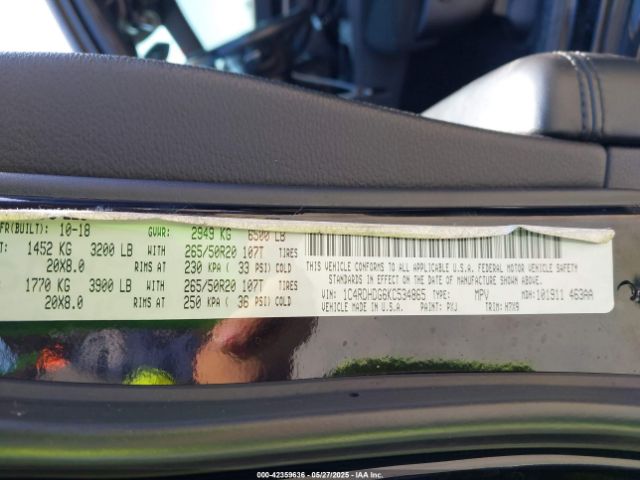 2019 DODGE DURANGO 1C4RDHDG6KC534865 Photo 8