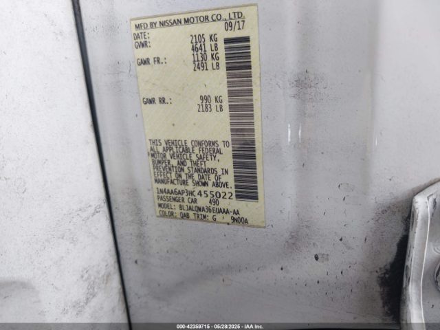1N4AA6AP3HC455022 Nissan Maxima