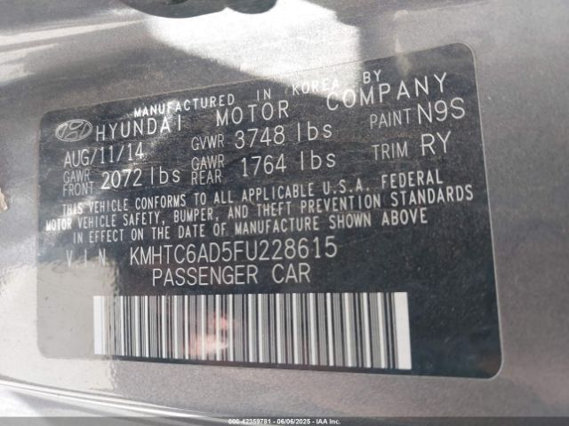 KMHTC6AD5FU228615 Hyundai dohc gdi gamma