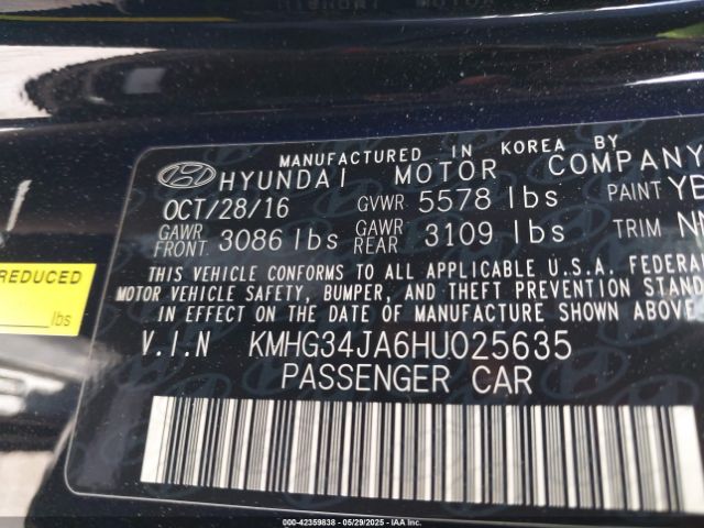 2017 GENESIS G90 KMHG34JA6HU025635 Photo 8
