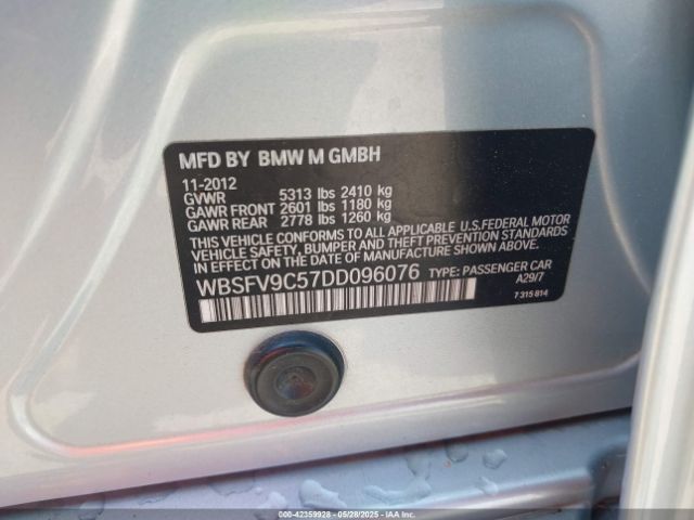 2013 BMW M5 WBSFV9C57DD096076 Photo 8
