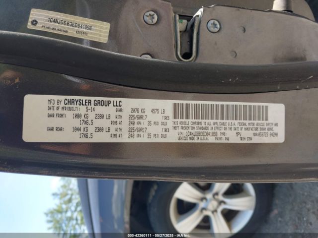 1C4NJDBB3ED841898 Jeep Compass Sport
