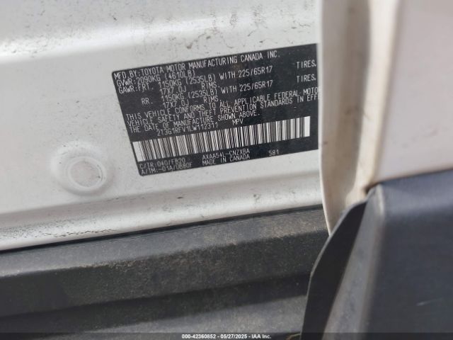 2020 TOYOTA RAV4 2T3G1RFV1LW112311 Photo 8