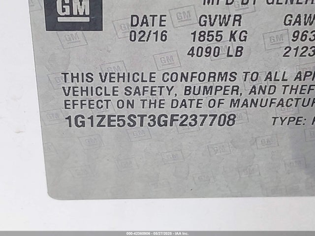 1G1ZE5ST3GF237708 Chevrolet MALIBU 1LT