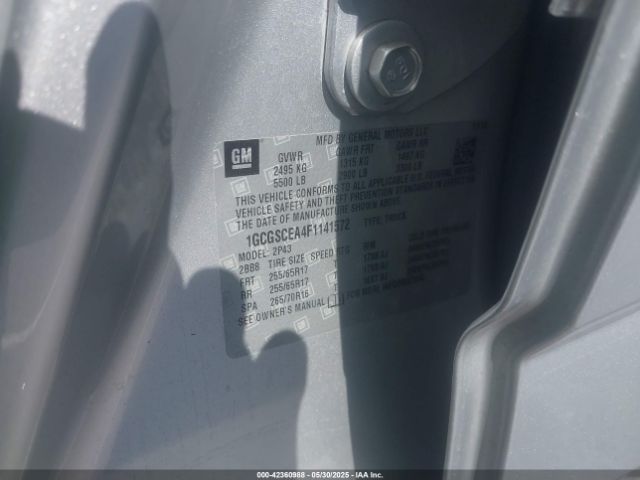 1GCGSCEA4F1141572 Chevrolet Colorado Z71