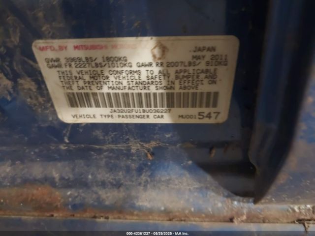 2011 MITSUBISHI LANCER JA32U2FU1BU036227 Photo 8