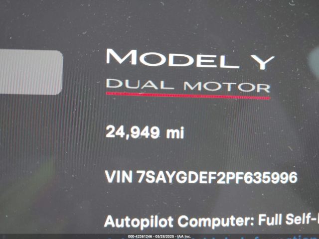 7SAYGDEF2PF635996 Tesla 2023