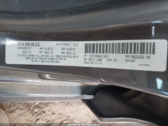 Chrysler 200 Limited 2016 1C3CCCAB4GN115031 Image 9