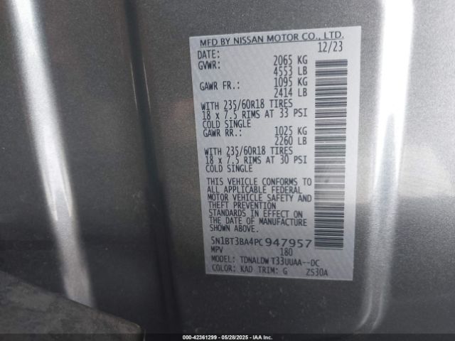 2023 NISSAN ROGUE 5N1BT3BA4PC947957 Photo 8