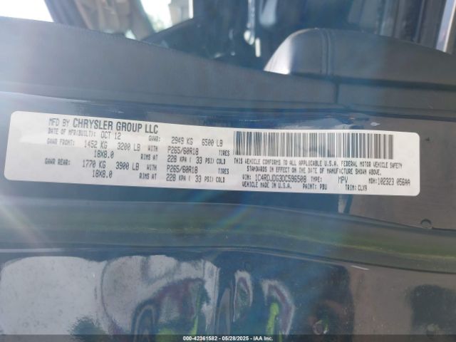 2013 DODGE DURANGO 1C4RDJDG3DC596508 Photo 8