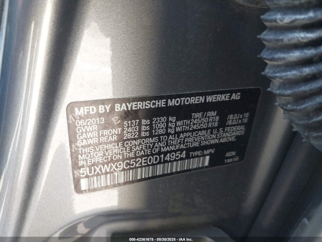 5UXWX9C52E0D14954 BMW X3 Xdrive28i