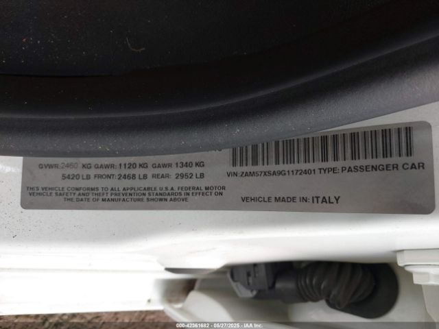 ZAM57XSA9G1172401 Maserati m156d