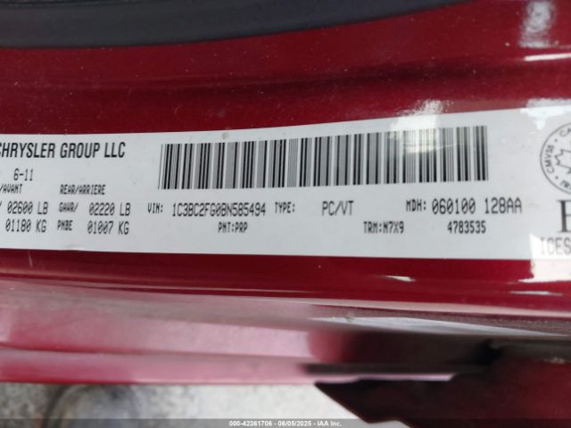 2011 CHRYSLER 200 1C3BC2FG0BN585494 Photo 8