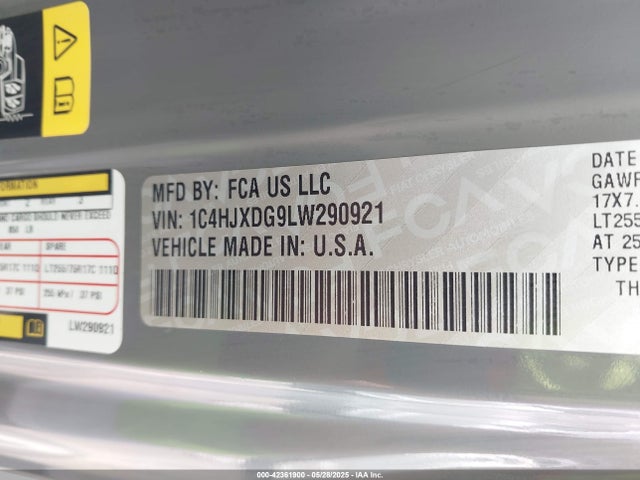 1C4HJXDG9LW290921 Jeep Wrangler Unlimited Willys Sport 4x4