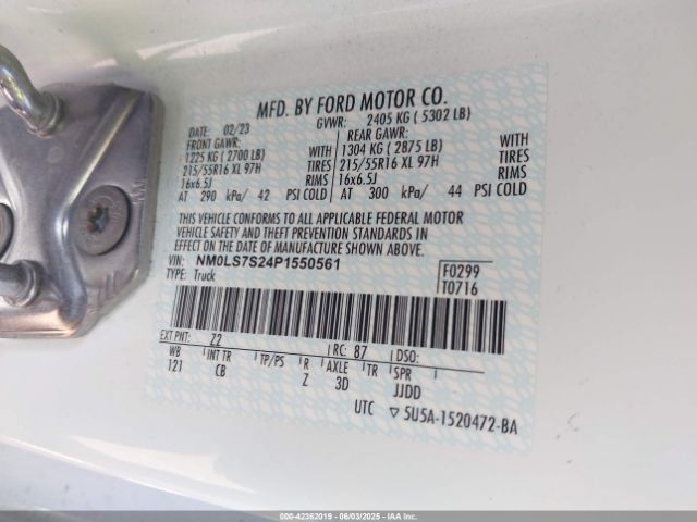 NM0LS7S24P1550561 Ford Transit Connect Xl Cargo Van